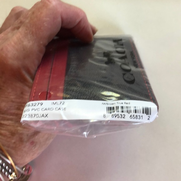 COACH Card Case Signature Canvas - Picture 7 of 7